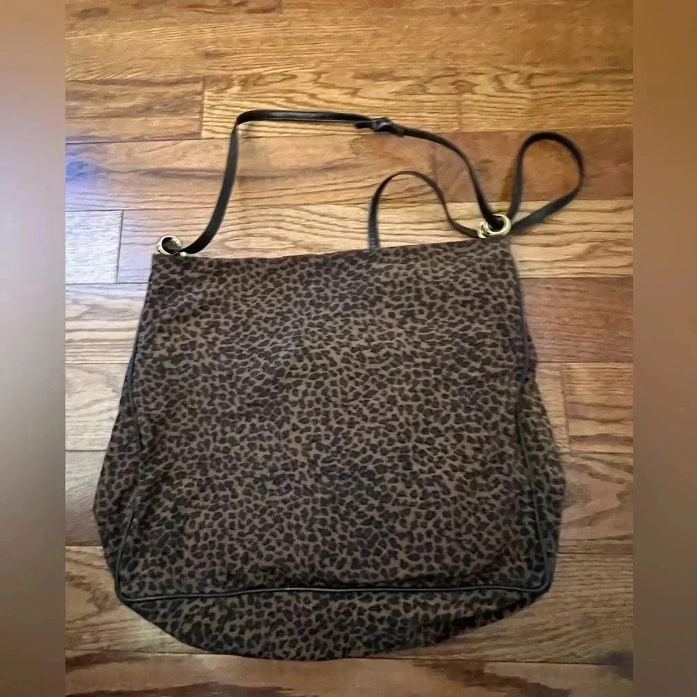 Vintage 80s- BOTTEGA VENETA Leopard Shoulder Bag Made In Italy - Picture 6 of 16